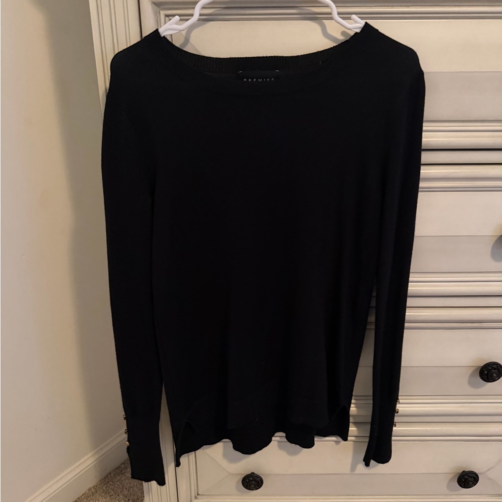 Premise Black Long Sleeve Women's Sweater